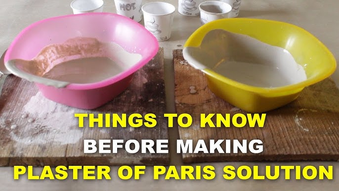 Mixing Technique of Plaster of Paris for Making crafts