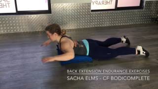 Back Extension Endurance Exercises (Static Abdominals / Trunk / Back)