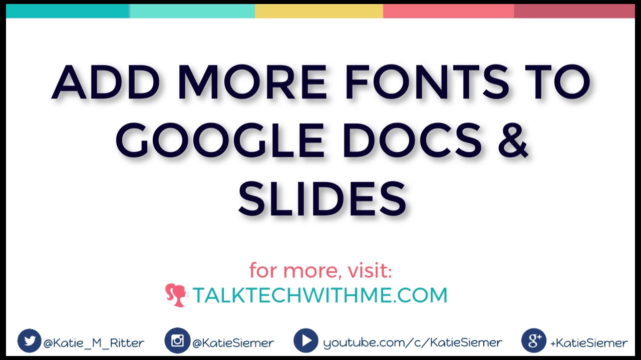 How to add more fonts to Google Docs