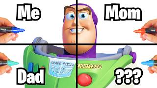 I CHALLENGED MY FAMILY TO DRAW BUZZ LIGHTYEAR! 🔥