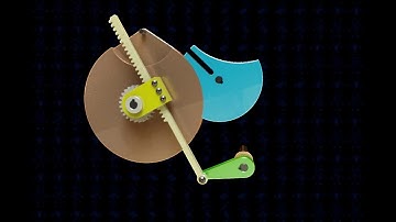 Reciprocating Rack Geneva Dwell II Mechanism 3D Model