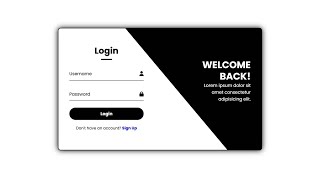Information Animated Login and Registration Form in HTML CSS and JavaScript Guide