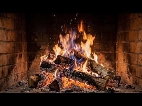 🔥 Cozy Fireplace 4K. Fireplace with Crackling Fire Sounds. Fireplace 4K UHD