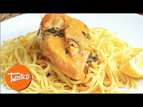 Creamy Lemon Butter Chicken Pasta Recipe | Weeknight Dinners | Creamy Pasta Recipes | Twisted