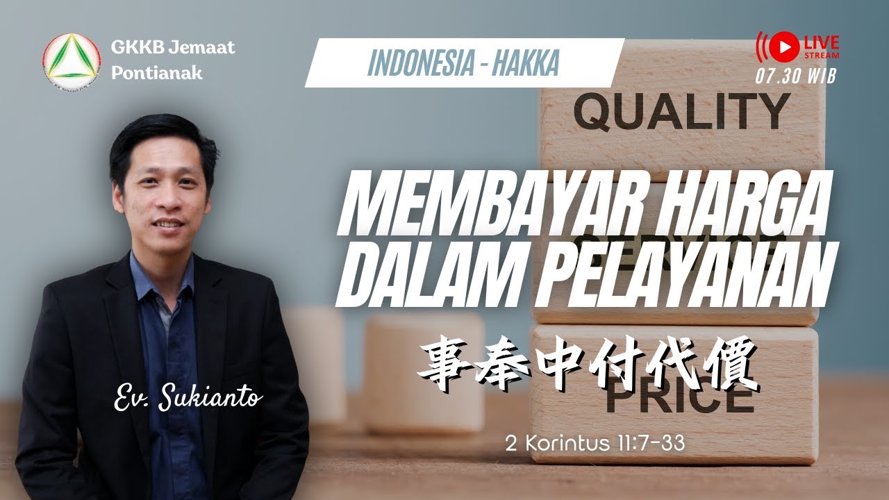 Ibadah Raya GKKB Pontianak 21 April  2024