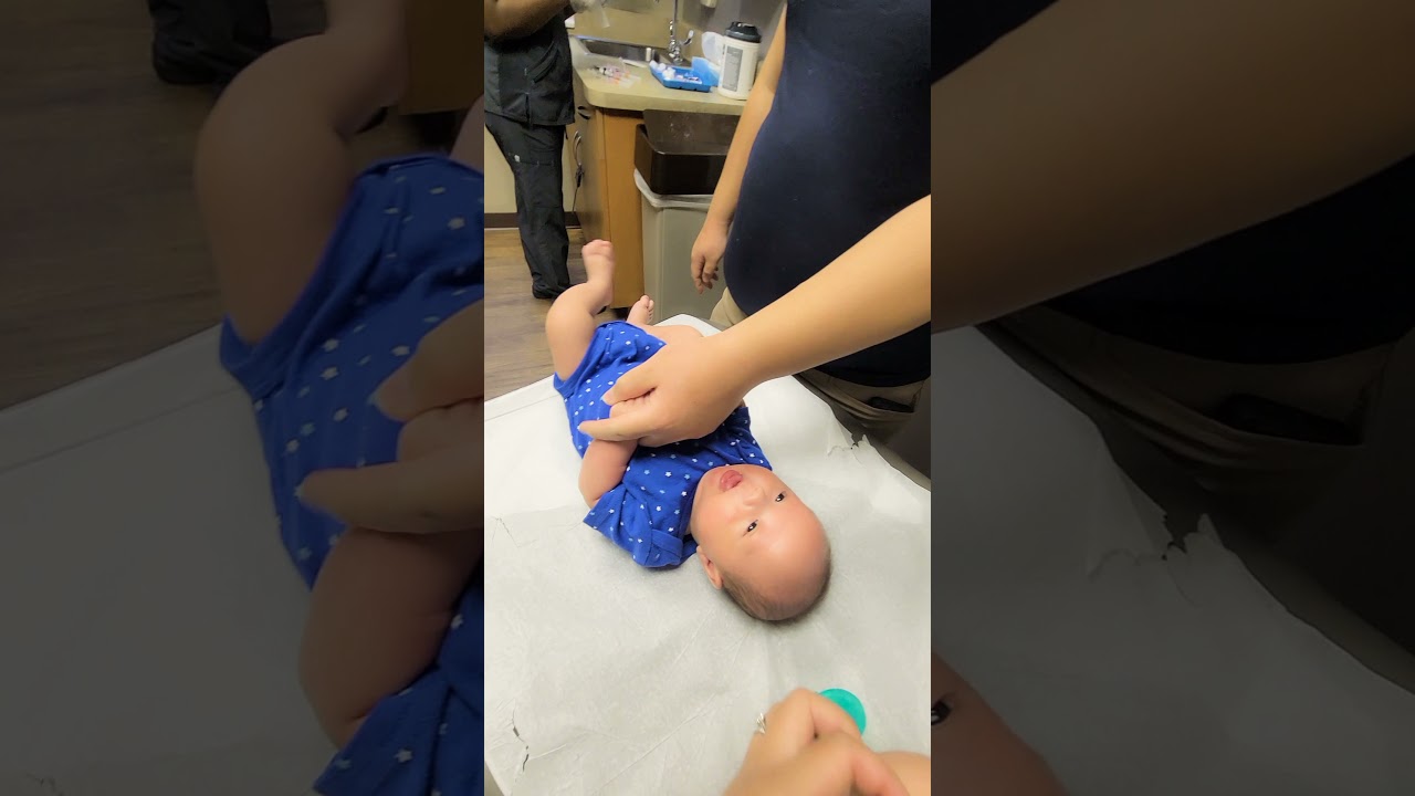 identical twins first shots and 2 months check up. 8.24.21