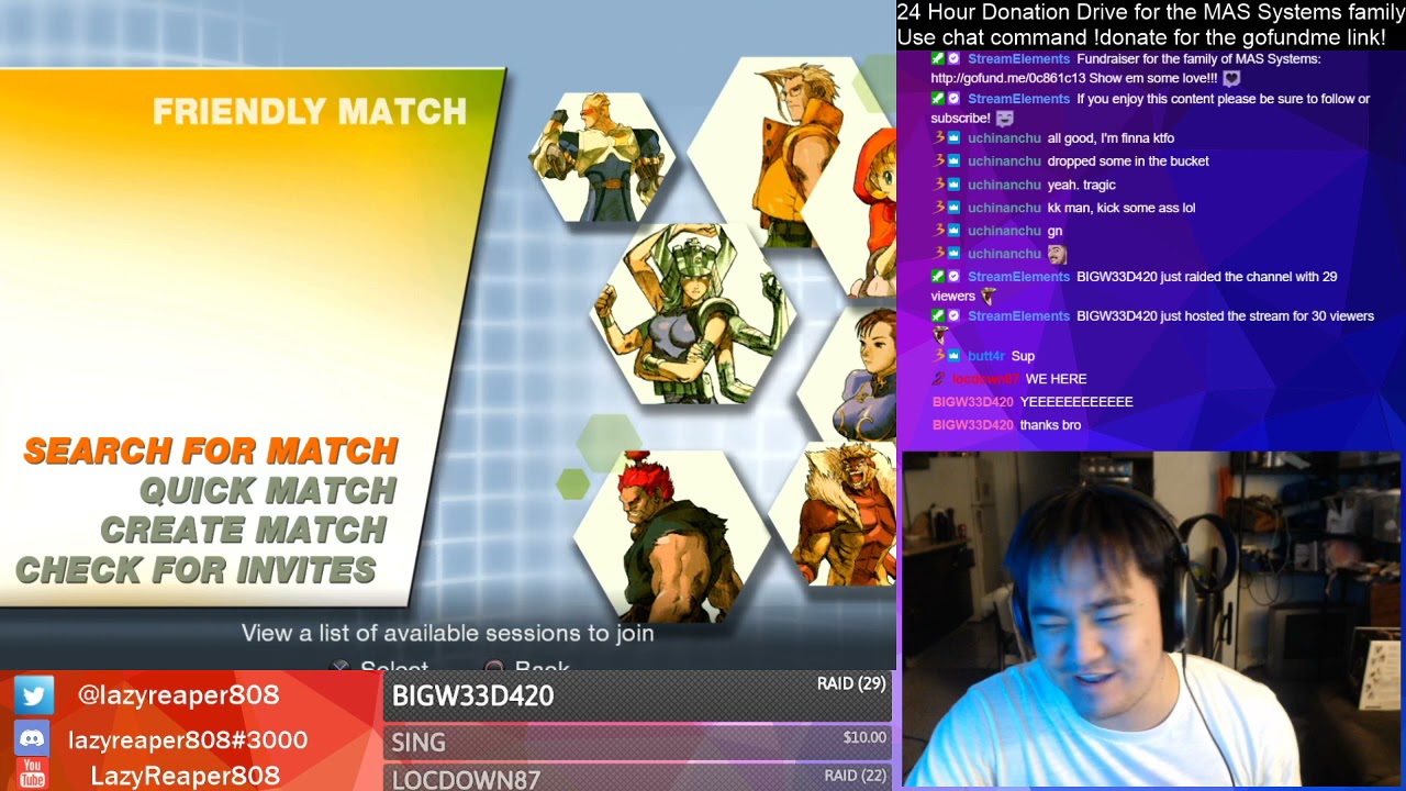 24 Hour Fundraiser Stream for the MAS Systems Family!  MvC2 Labbing and Discussions!  4-24-21