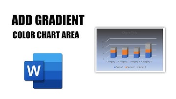 How to add gradient color to chart area in word