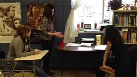 Allie, Jocelyn and Serina sing the cup song