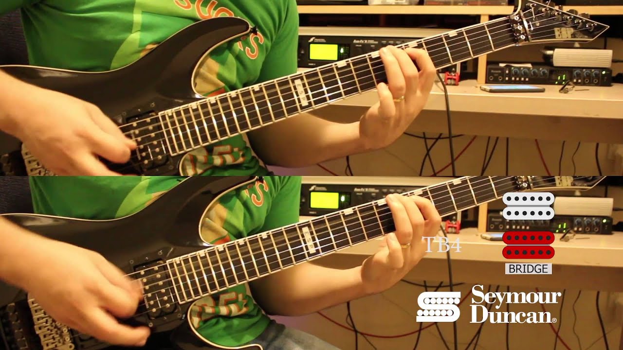 Seymour Duncan TB-4/SH-1N - Dimarzio Evolution/Gravity Storm Comparison