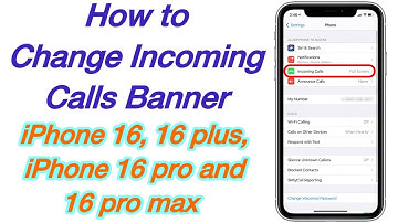 How to Change Incoming Calls Banner on iPhone 16, iPhone 16 plus, iPhone 16 pro and 16 pro max