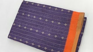 New Design Linen Cotton Sarees Collection Video 2 1426