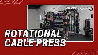 Rotational Cable Press | Cable Machine Exercise