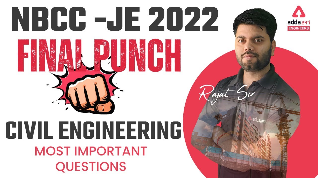 NBCC JE 2022 | NBCC JE Civil | Most Important Questions