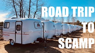 Road Trip to the Scamp Factory! // 2021 13' Scamp Trailer // Tour of 2021 16' Scamp Trailer