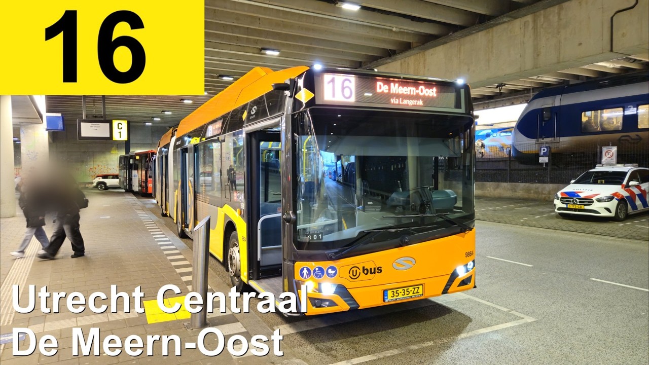U-OV lijn 16: Utrecht Centraal - De Meern-Oost | Transdev Utrecht | Transdev 9864 | 2026