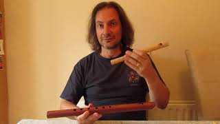 Instrument Exhibit: Jacopo Bisagni, medieval fipple flutes