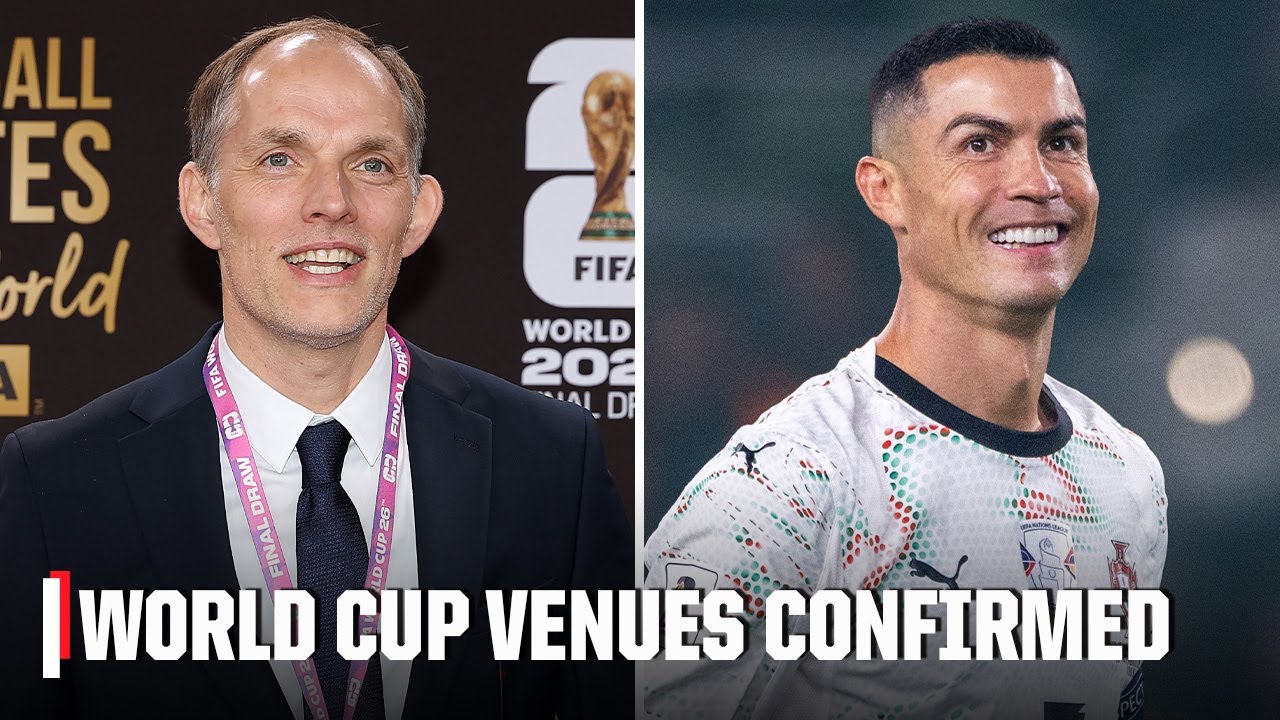 World Cup venues CONFIRMED 🏟️ Cristiano Ronaldo in Messi’s Miami 👀 Good news for England? | ESPN FC