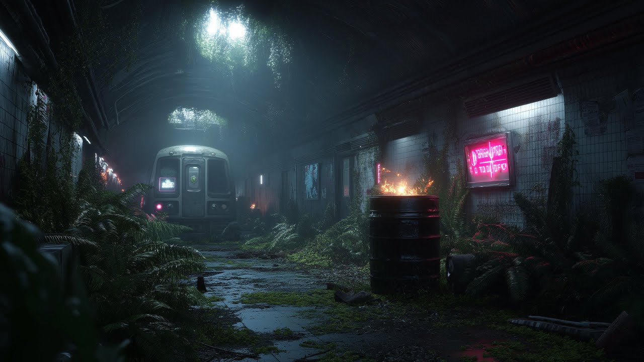 Subterranean Echoes | Post-Apocalyptic Dark Ambient & Blade Runner Sci-Fi Music for Study, Relax