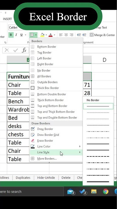 How To Add Border In Excel | Create Border In Excel | Excel Border ...