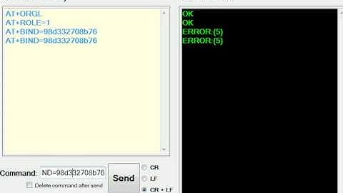 Bluetooth Module Configuration - Master