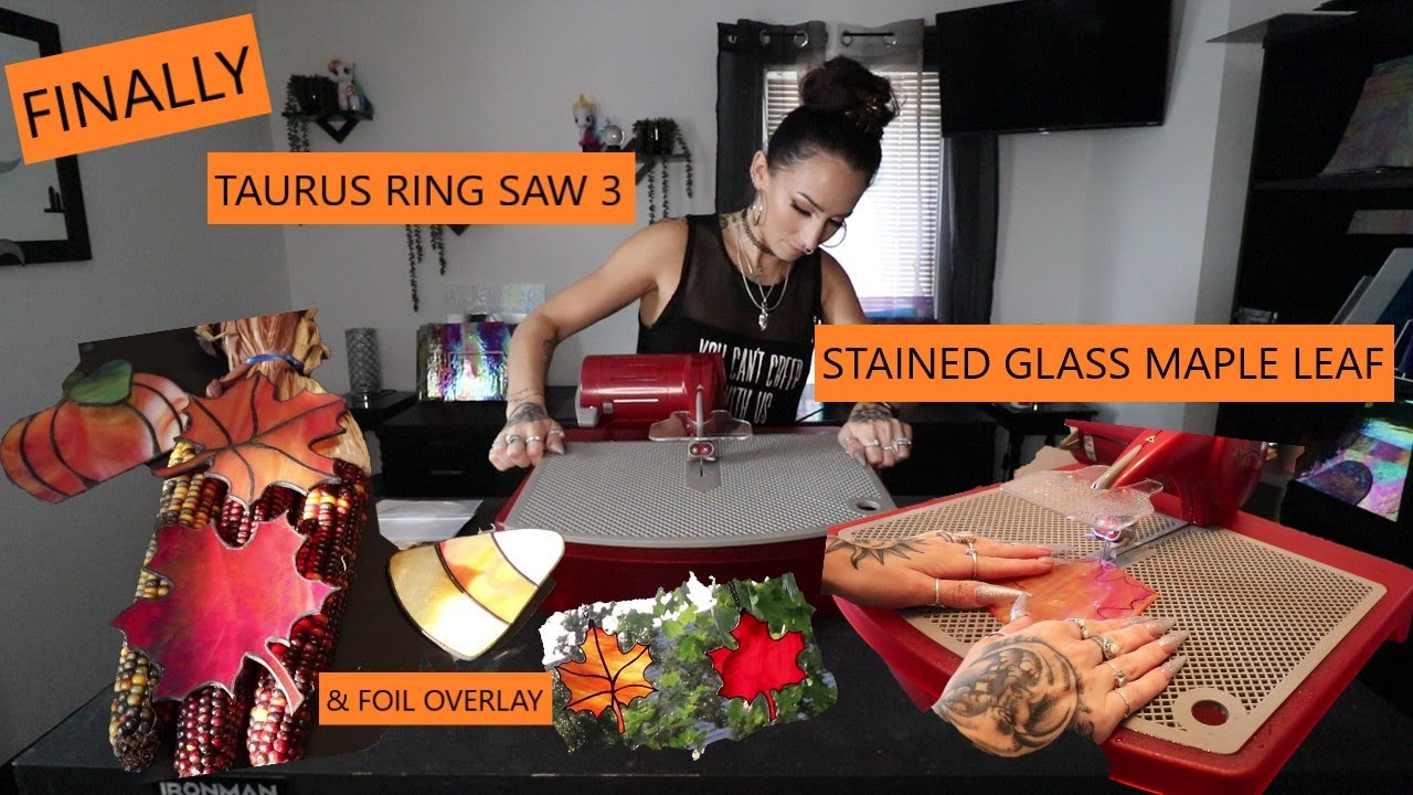 STAINED GLASS RING SAW! Finally exploring the Taurus Ring Saw 3