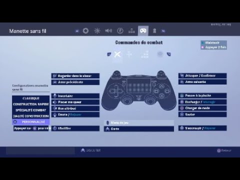 FORTNITE / PS4 / MES PARAMETRES