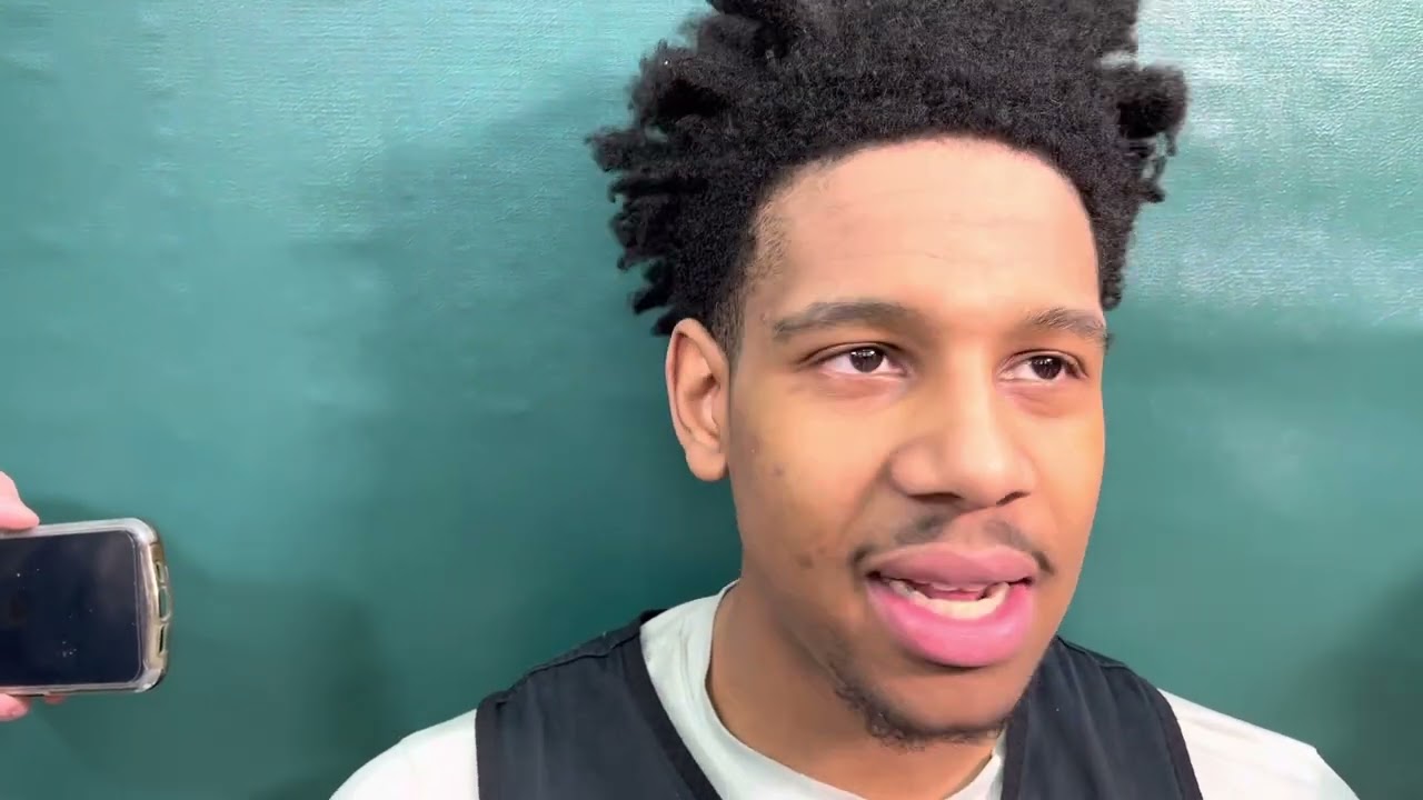 AJ Hoggard On viral Tom Izzo discussion NCAA Tournament Michigan