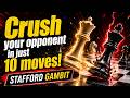 Stafford Gambit TRAP! Win in 10 Moves!
