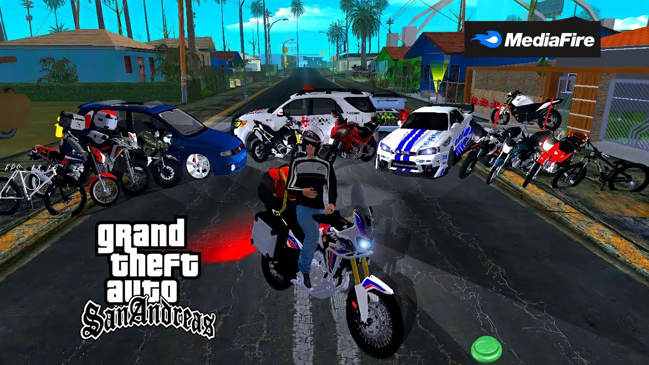 FINALMENTE! MEU GTA MOTOVLOG DOS MANDRAKES PARA TODOS OS ANDROIDS COM  FAVELA, CASAS BR, SKINS, MOTOS 