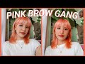 I dyed my eyebrows pink oops | SherisseOps