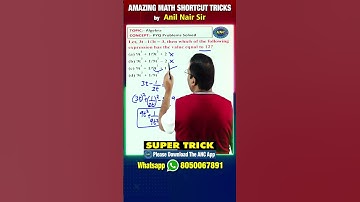 Algebra  Shortcut Trick -38 || Railways,SSC-CGL,Bank,Telangana AP-SI /PC,APPSC || Anil Nair Sir