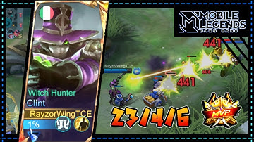 Insane Clint Gameplay//MLBB MVP