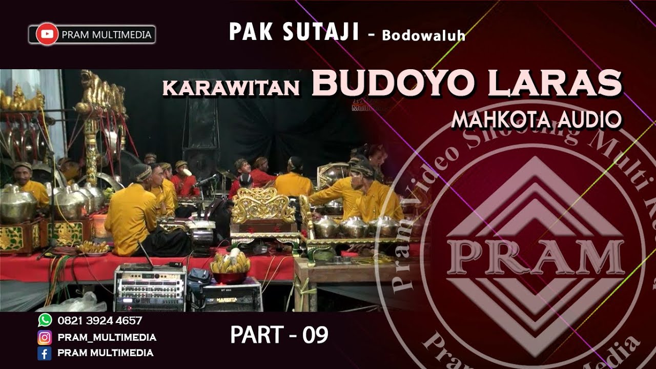 Budoyo Laras Live P. Sutaji  Bodowaluh  PART 09 || Pernikahan Luluk & Setyo Budi || MAHKOTA_AUDIO