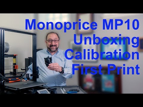 Monoprice MP10 Unboxing Setup First Print