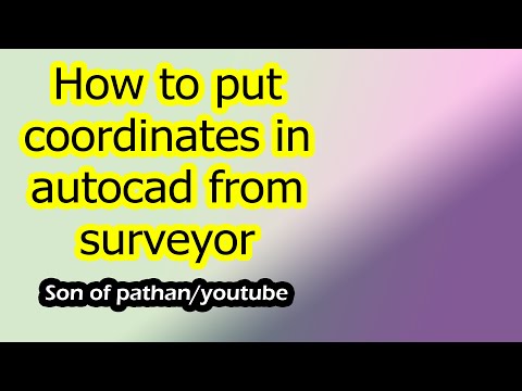 How to put coordinates in autocad from surveyor #survey #civil #jobs in dubai