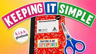 K.I.S.S. Glue book: Can Sweetie (me) keep it SimPLE and BEAT the HEAT 😆 #gluebooks #gluebook