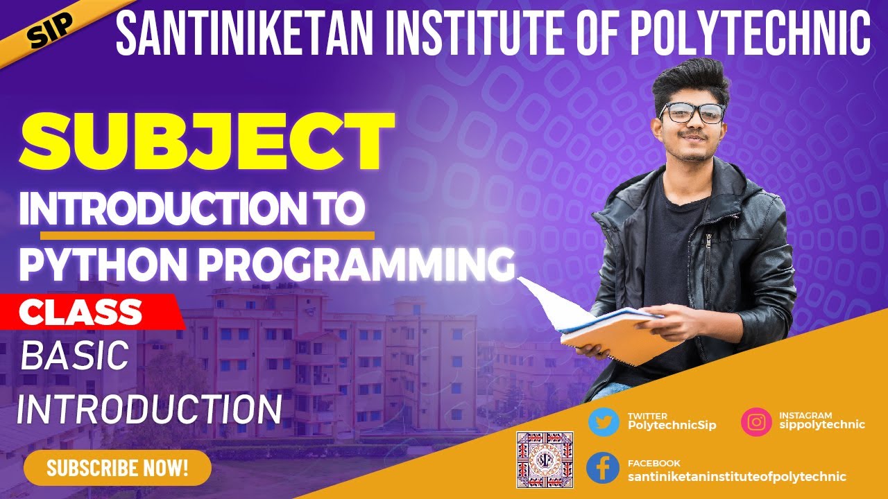 Subject :-Introduction to Python Programming. #sip #bolpur #class - YouTube