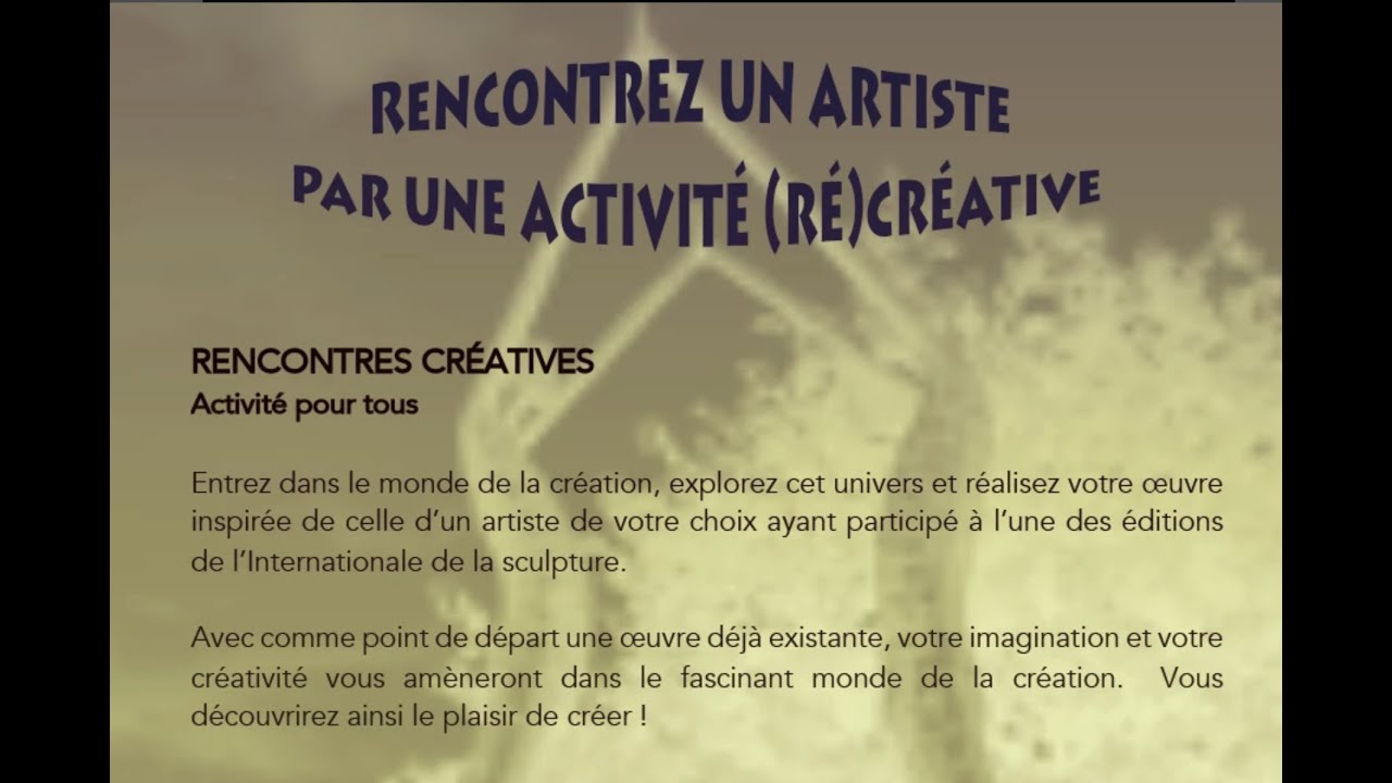 rencontre internationale de sculpture