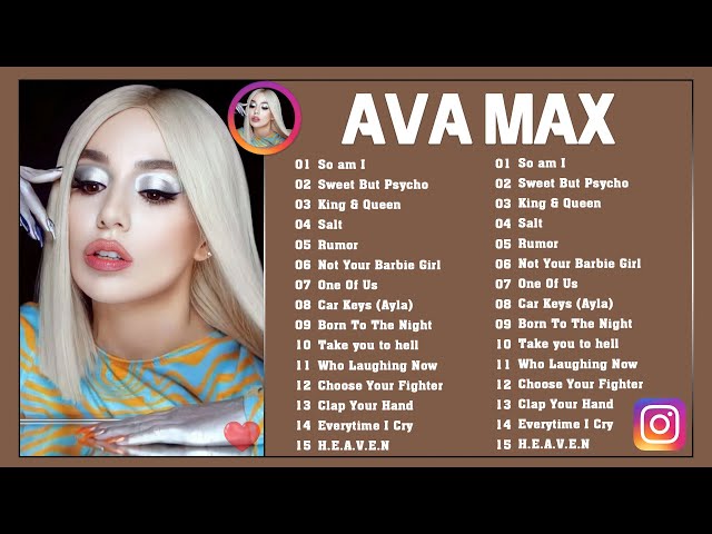 A V A M A X GREATEST HITS FULL ALBUM - BEST SONGS OF A V A M A X PLAYLIST 2021 class=