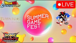 🔴🔆 SUMMER GAME FEST 2024: Sonic X Shadow Generations and Maybe Sonic Movie 3? ( LIVE REACTION)