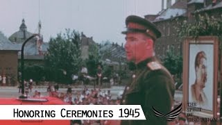Receptions and Honors in August 1945 (in color and HD)