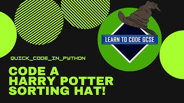 Quick Code in Python: Harry Potter Sorting Hat!
