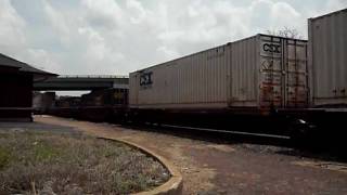 7/15/10 CSX 5374 Leads a Intermodal WB on 2 @ Effingham