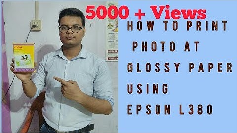 Printing Photo At Glossy Paper Using Epson L380 Printer | Shubham Gupta