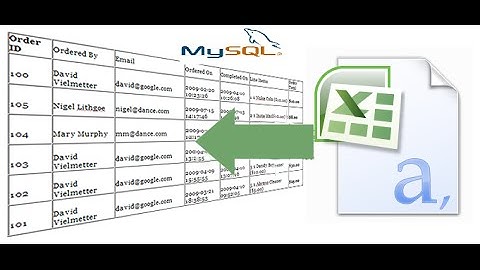 Import CSV or EXCEL file in MySQL database