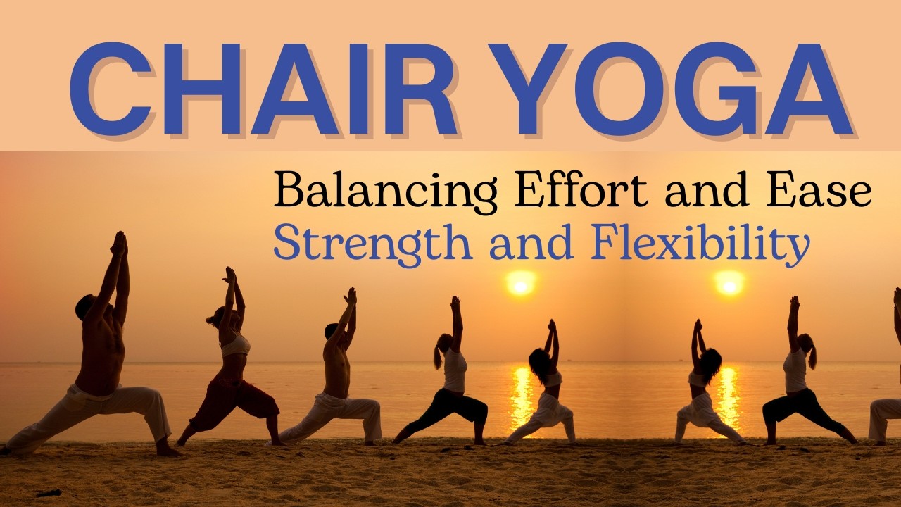 Йога на стуле — баланс между усилием и расслаблением.