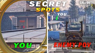 1000 IQ SNIPER SPOTS! SECRET SNIPER SPOTS | Call Of Duty: Mobile