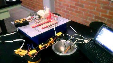 ALUMNOS DEL CETIS # 46 programacion básica de brazo robotico steren con PLC array logic