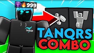 Using TANQR'S ANIMATION COMBO! (Roblox Bedwars)